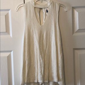 Cream colored dressy tank